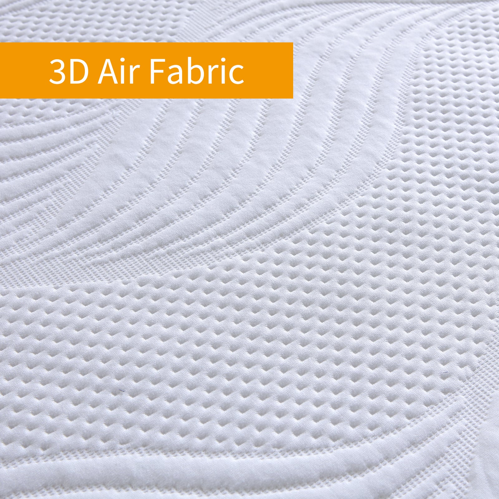 Suilong Waterproof Mattress Protector, 3D Air Fabric Mattress Pad Cover, Up to 8''-15''
